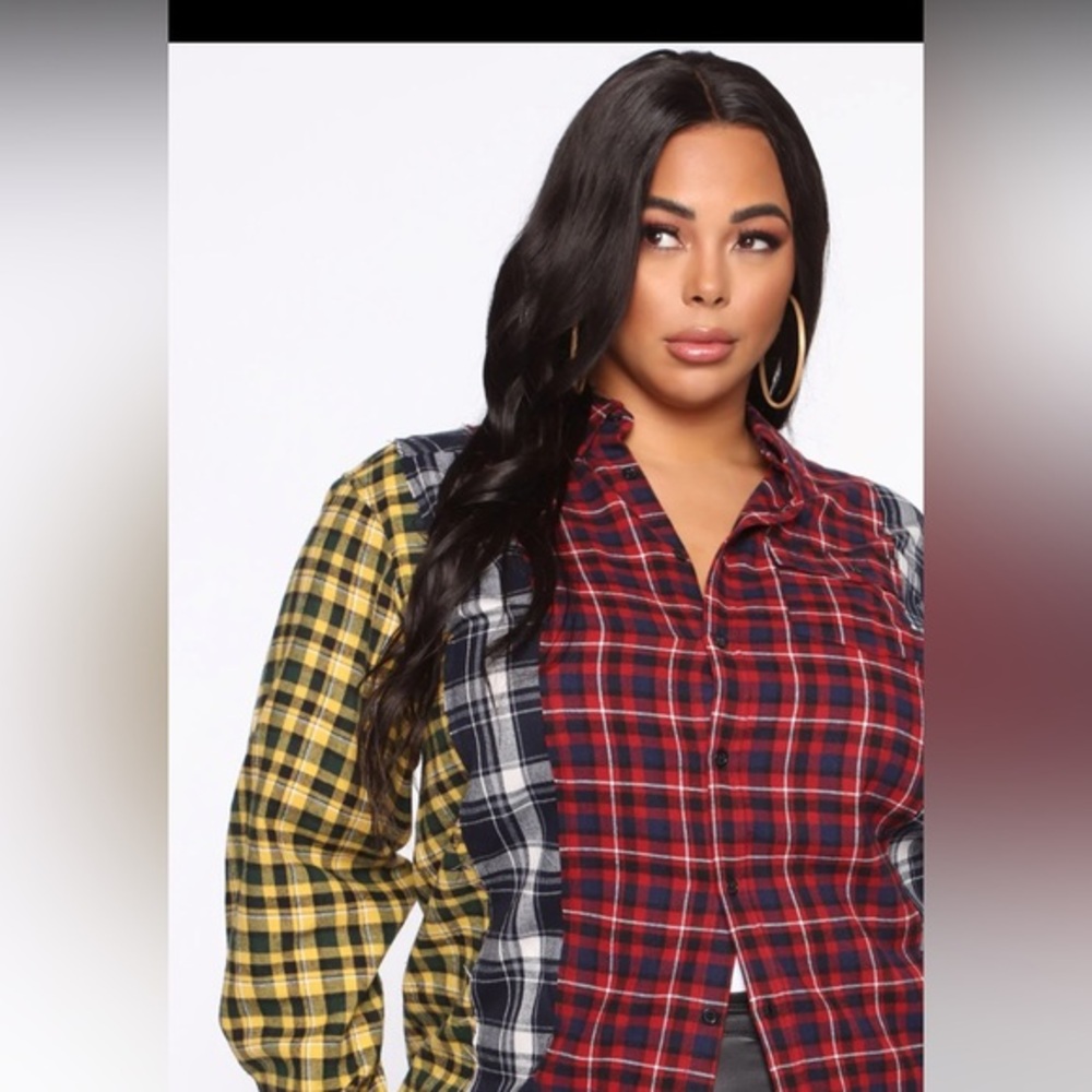 Fashion NovaI Wanna Know Plaid Tunic - Red/combo
